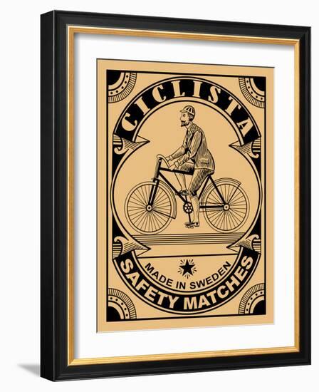 The Ciclist Matches-Mark Rogan-Framed Art Print