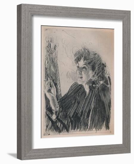 'The Cigarette Dance', c.1890s, (1946)-Anders Leonard Zorn-Framed Giclee Print