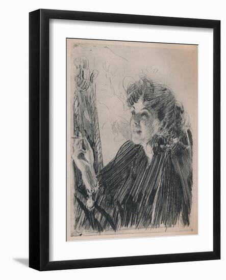 'The Cigarette Dance', c.1890s, (1946)-Anders Leonard Zorn-Framed Giclee Print