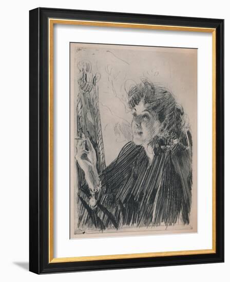 'The Cigarette Dance', c.1890s, (1946)-Anders Leonard Zorn-Framed Giclee Print