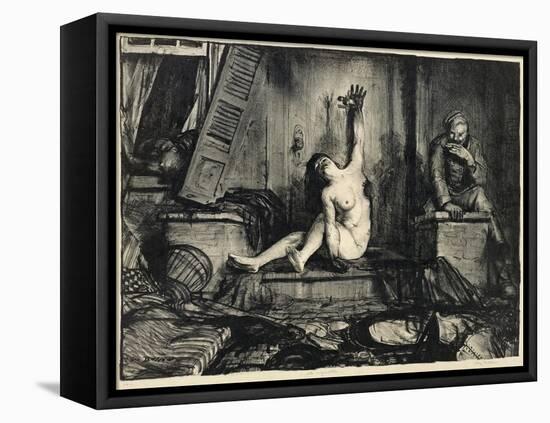 The Cigarette, from 'The War' Series, 1918-George Wesley Bellows-Framed Premier Image Canvas