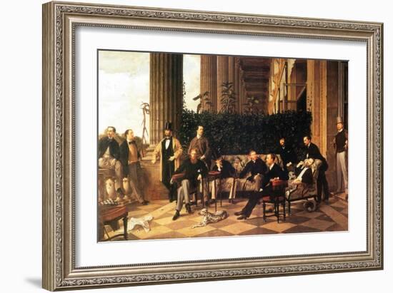 The Circle of the Rue Royale-James Tissot-Framed Art Print