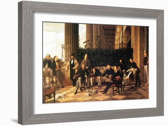 The Circle of the Rue Royale-James Tissot-Framed Art Print