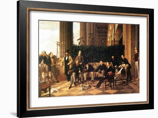 The Circle of the Rue Royale-James Tissot-Framed Art Print