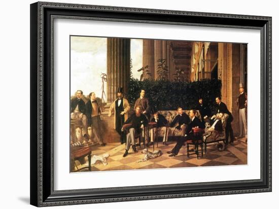 The Circle of the Rue Royale-James Tissot-Framed Art Print