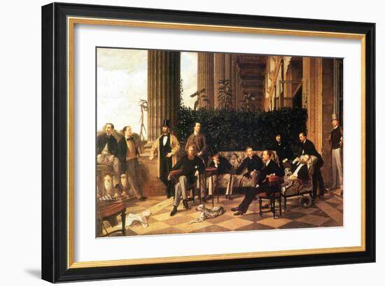 The Circle of the Rue Royale-James Tissot-Framed Art Print