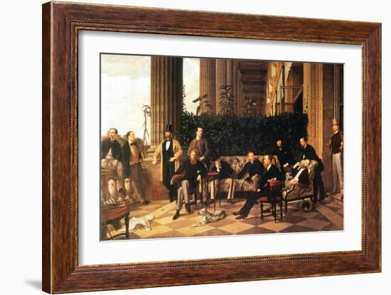 The Circle of the Rue Royale-James Tissot-Framed Art Print