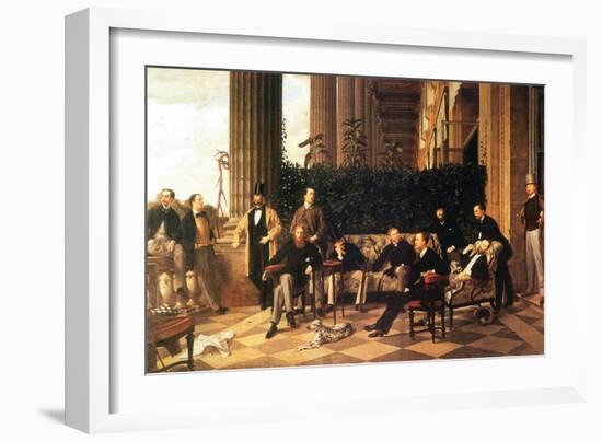 The Circle of the Rue Royale-James Tissot-Framed Art Print