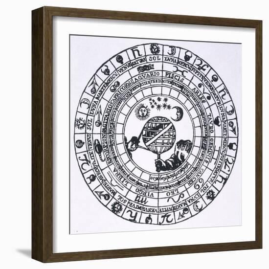 The Circle of the Zodiac-null-Framed Art Print