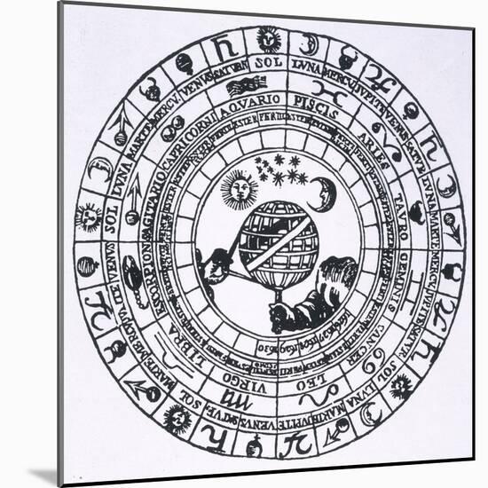 The Circle of the Zodiac-null-Mounted Art Print