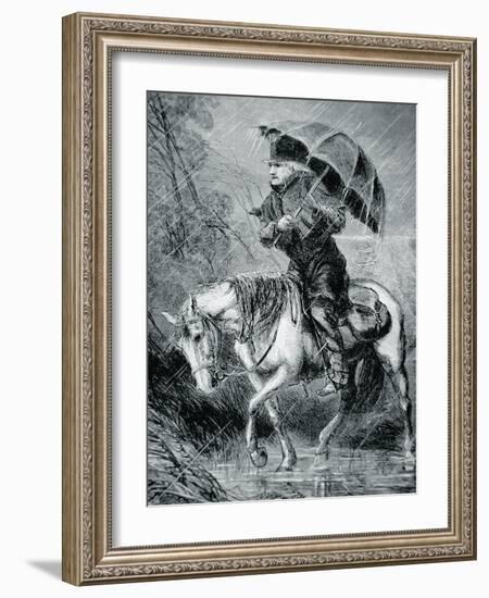 The Circuit Rider, Illustration from 'Harper's Weekly', 12th October 1867-Alfred Rudolf Waud-Framed Giclee Print