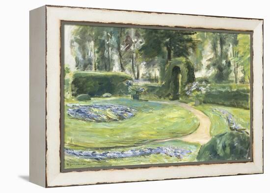 The Circular Flower Bed in the Garden, 1923-Max Liebermann-Framed Premier Image Canvas