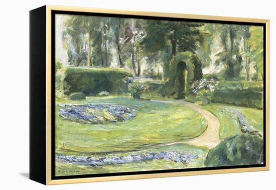 The Circular Flower Bed in the Garden, 1923-Max Liebermann-Framed Premier Image Canvas