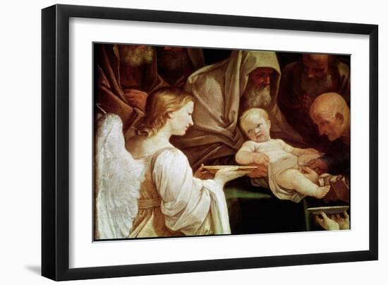 The Circumcision, Detail (Painting, 1635-1640)-Guido Reni-Framed Giclee Print