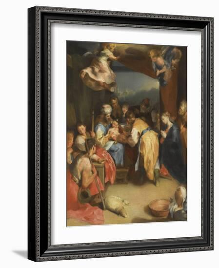 The Circumcision of Christ Par Barocci, Federigo (1528-1612). Oil on Canvas, Size : 81,8X63,7, , Pr-Federico Fiori Barocci or Baroccio-Framed Giclee Print