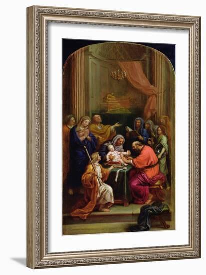The Circumcision of Jesus Christ (Oil on Canvas)-Pierre Mignard-Framed Giclee Print