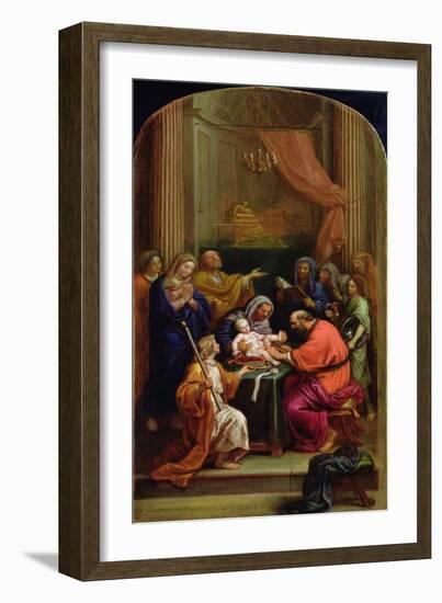 The Circumcision of Jesus Christ (Oil on Canvas)-Pierre Mignard-Framed Giclee Print