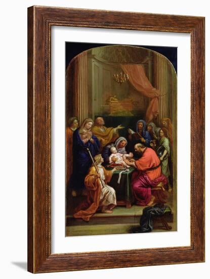 The Circumcision of Jesus Christ (Oil on Canvas)-Pierre Mignard-Framed Giclee Print