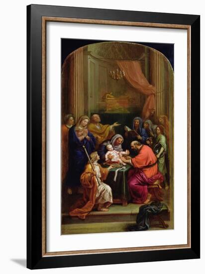 The Circumcision of Jesus Christ (Oil on Canvas)-Pierre Mignard-Framed Giclee Print