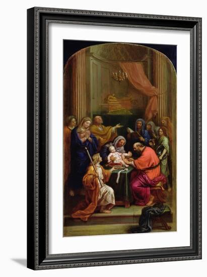 The Circumcision of Jesus Christ (Oil on Canvas)-Pierre Mignard-Framed Giclee Print