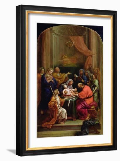 The Circumcision of Jesus Christ (Oil on Canvas)-Pierre Mignard-Framed Giclee Print