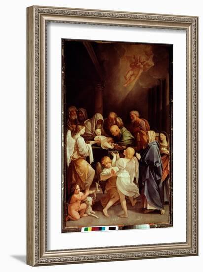 The Circumcision (Painting, 1635-1640)-Guido Reni-Framed Giclee Print