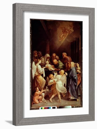 The Circumcision (Painting, 1635-1640)-Guido Reni-Framed Giclee Print