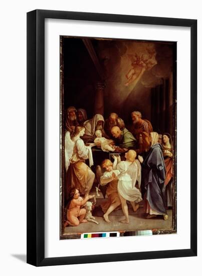 The Circumcision (Painting, 1635-1640)-Guido Reni-Framed Giclee Print