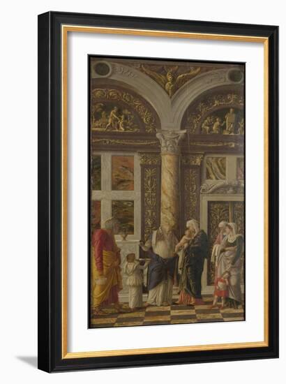 The Circumcision (Trittico Degli Uffizi (Uffizi Tryptic), Right Pane), Ca 1463-1464-Andrea Mantegna-Framed Giclee Print