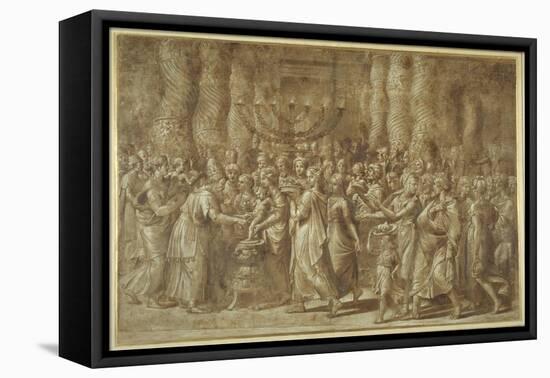 The Circumcision-Giulio Romano-Framed Premier Image Canvas