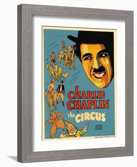 The Circus, 1928, Directed by Charles Chaplin-null-Framed Giclee Print