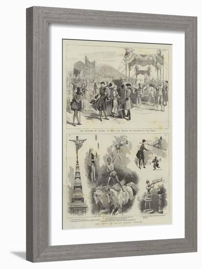 The Circus at Covent Garden Theatre-null-Framed Giclee Print