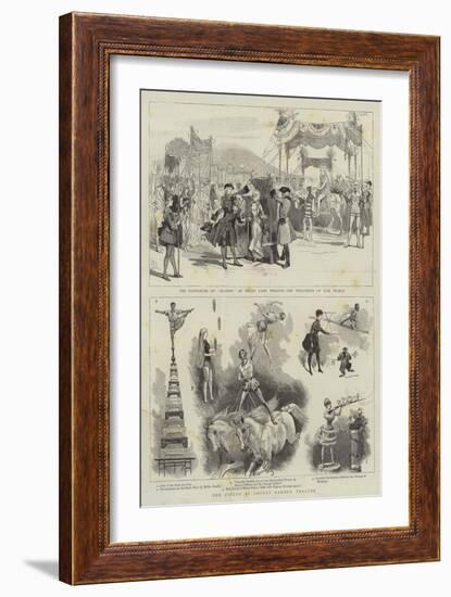 The Circus at Covent Garden Theatre-null-Framed Giclee Print