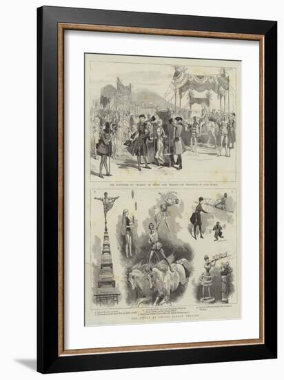 The Circus at Covent Garden Theatre-null-Framed Giclee Print