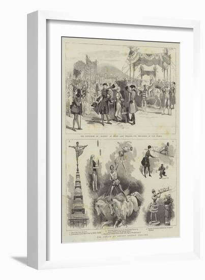 The Circus at Covent Garden Theatre-null-Framed Giclee Print