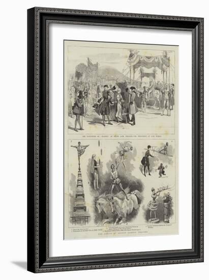 The Circus at Covent Garden Theatre-null-Framed Giclee Print