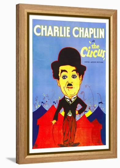 THE CIRCUS, Charlie Chaplin, 1928.-null-Framed Stretched Canvas