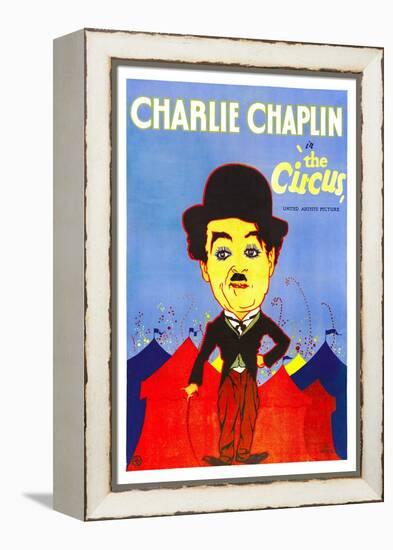 THE CIRCUS, Charlie Chaplin, 1928.-null-Framed Stretched Canvas