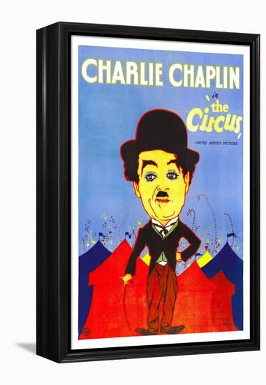 THE CIRCUS, Charlie Chaplin, 1928.-null-Framed Stretched Canvas