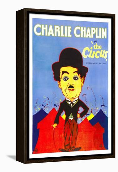 THE CIRCUS, Charlie Chaplin, 1928.-null-Framed Stretched Canvas