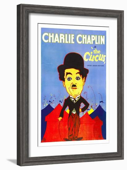 THE CIRCUS, Charlie Chaplin, 1928.-null-Framed Art Print