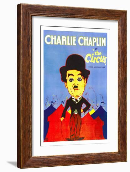 THE CIRCUS, Charlie Chaplin, 1928.-null-Framed Art Print