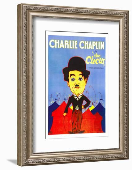 The Circus, Charlie Chaplin, 1928-null-Framed Photo