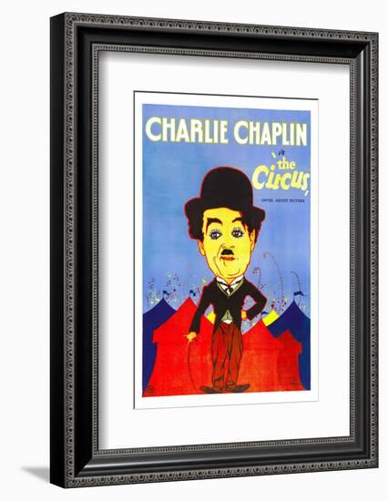 The Circus, Charlie Chaplin, 1928-null-Framed Photo