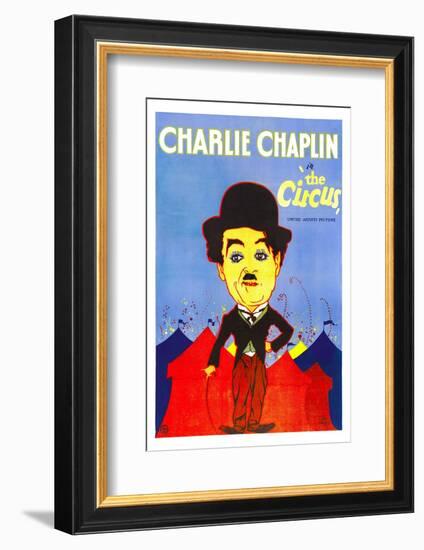 The Circus, Charlie Chaplin, 1928-null-Framed Photo