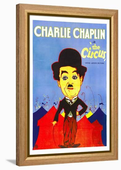 The Circus, Charlie Chaplin, 1928-null-Framed Stretched Canvas