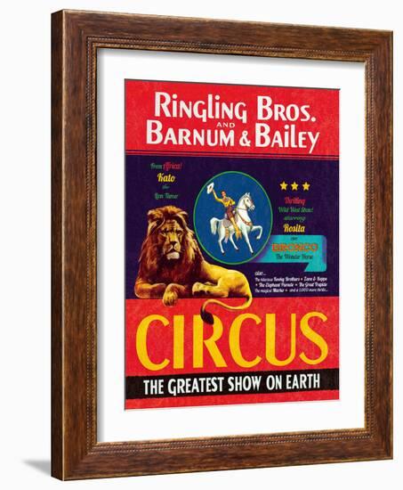 The Circus Comes to Town-The Vintage Collection-Framed Art Print