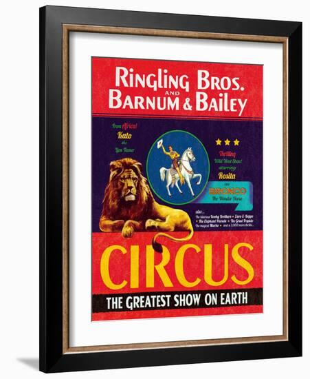 The Circus Comes to Town-The Vintage Collection-Framed Art Print