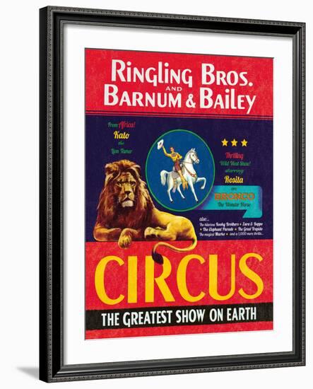 The Circus Comes to Town-The Vintage Collection-Framed Giclee Print