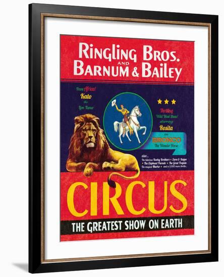 The Circus Comes to Town-The Vintage Collection-Framed Giclee Print